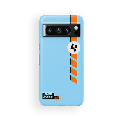 Lando Norris Gulf Livery Protective Case for Google, OnePlus, Xiaomi, Huawei Phones