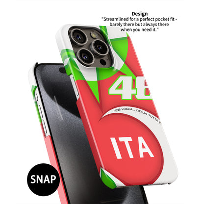 Valentino Rossi Mugello 2018 Helmet Livery Phone Case – Apple