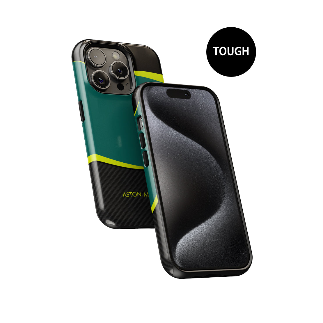 Funda para teléfono con librea Aston Martin AMR22