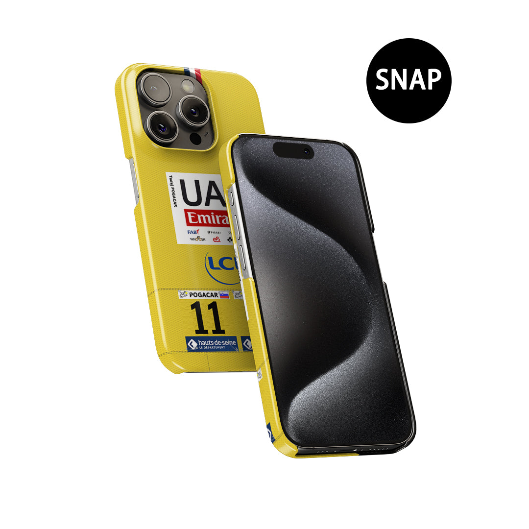 Coque Pour Téléphone Tadej Pogacar 2024 Tour de France Maillot Jaune par DIZZY