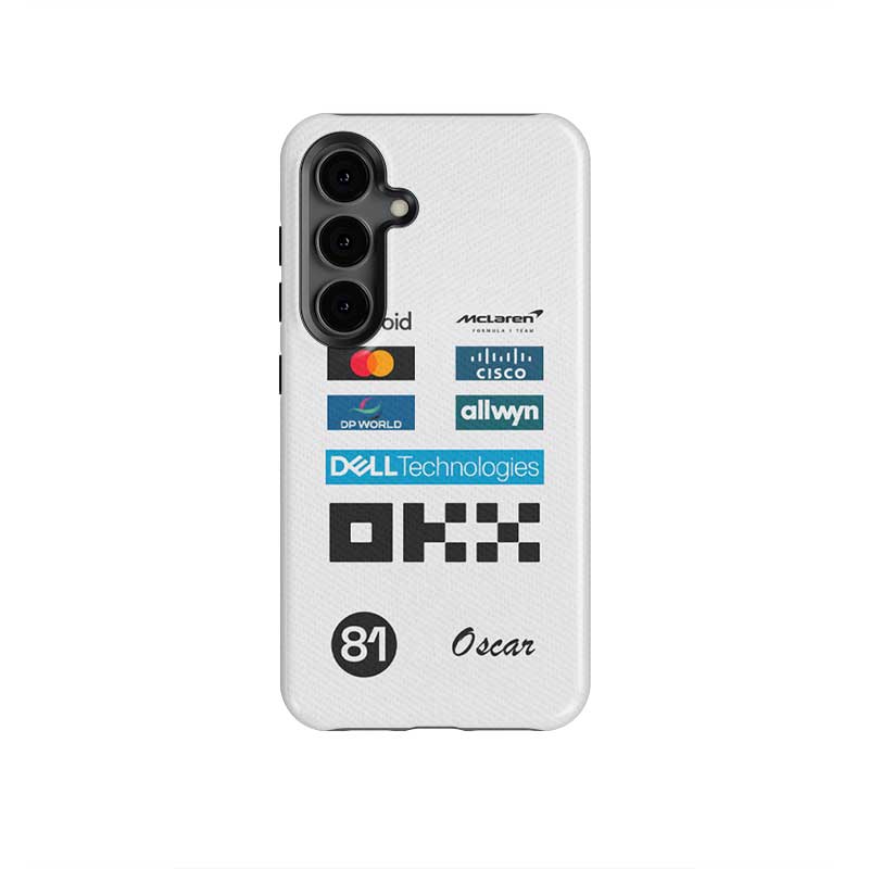 Oscar Piastri 2025 Monaco GP Phone Case – McLaren White Race Suit Edition (For Samsung)