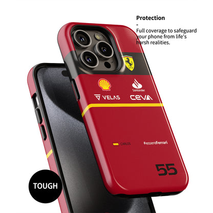 Formule 1 Scuderia Ferrari Liveries Carlos Sainz #essereFerrari Coque de téléphone