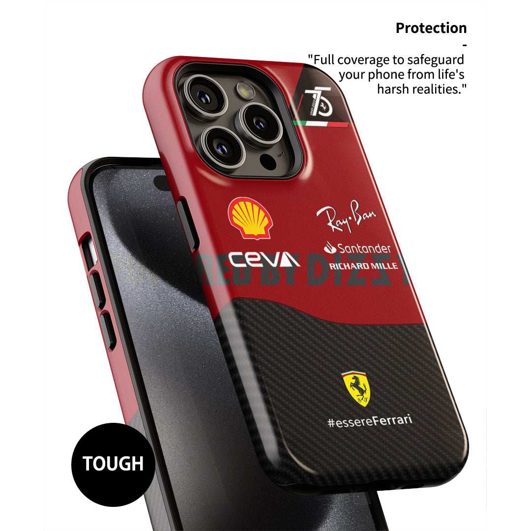 Protégez votre téléphone avec style avec les coques de téléphone Scuderia Ferrari F1-75 Livery