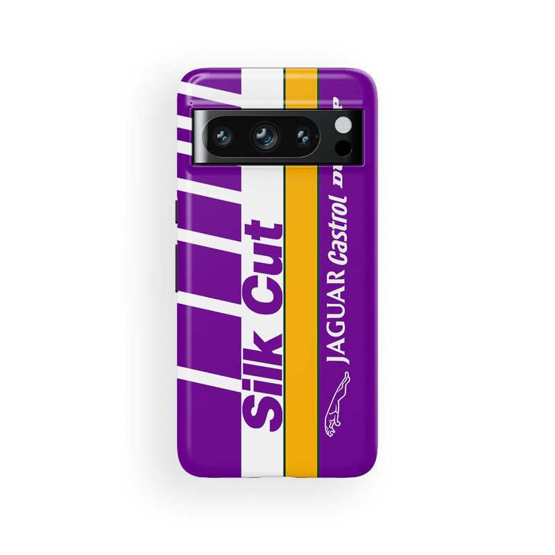 Coque de téléphone Google avec livrée Silk Cut de la Jaguar XJR9-LM 1988