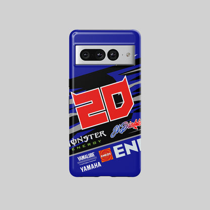 Fabio Quartararo #FQ20 Yamaha MotoGP 2024 Livery Google Phone Case by DIZZY
