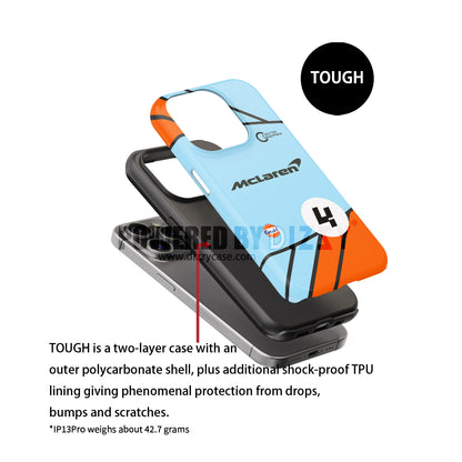 Fórmula 1 McLaren MCL35M GULF Diseños del GP de Mónaco FUNDA PARA TELÉFONO SAMSUNG