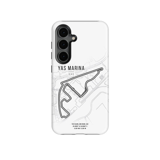 Yas Marina F1 Track Map Samsung Phone Case