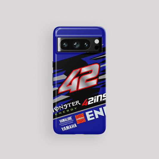 Alex Rins #AR42 Yamaha MotoGP 2024 Livery Google Phone Case by DIZZY