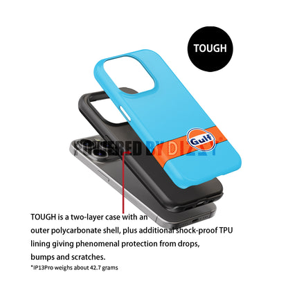 Gulf Livery iPhone Case – Iconic Racing Heritage for Apple