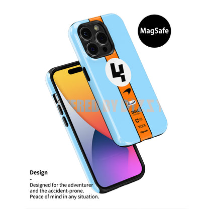 McLaren Gulf Lando Norris LN04 F1 Phone Case – Tough & Stylish