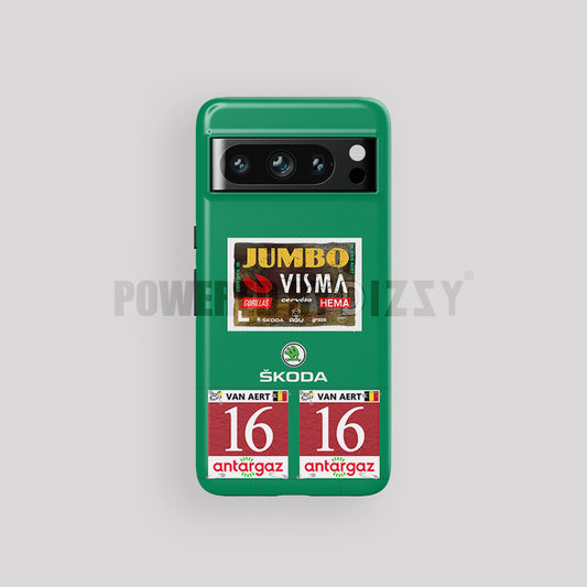 2022 TDF Green Jersey Wout Van Aert Team Jumbo-Visma Livery For Google Phone case