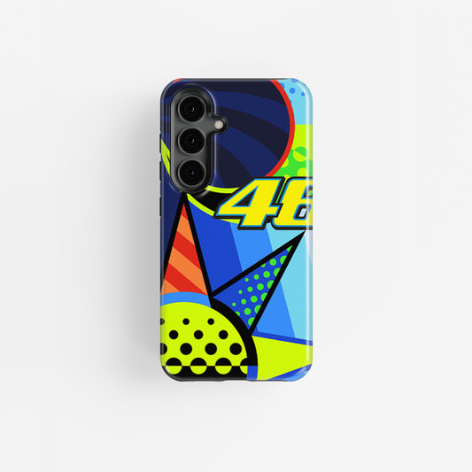 Valentino Rossi Winter Test Sepang 2020 Helmet SAMSUNG Phone Case by DIZZY