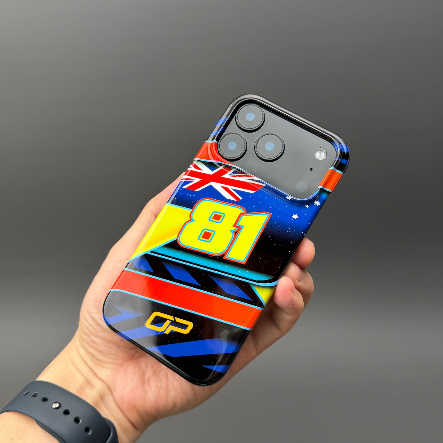 Oscar Piastri #81 Helmet Livery Phone Case | McLaren F1 2026 Edition for Samsung Galaxy