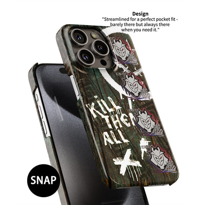 CS2 CSGO iPhone Case - AK-47 | Wasteland Rebel Skin with 4X G2 Esports RMR 2020 Stickers by DIZZY CASE