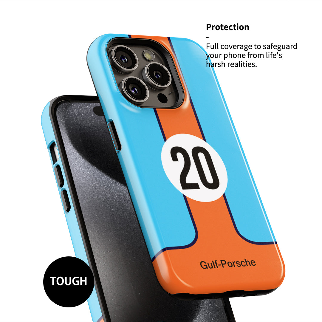 Sleek & Tough Gulf Porsche Phone Case for Racing Fans