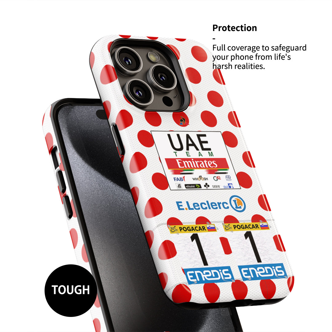 Tadej Pogacar 2021 Tour de France Maillot à pois Étuis et housses de téléphone | VERTIGINEUX