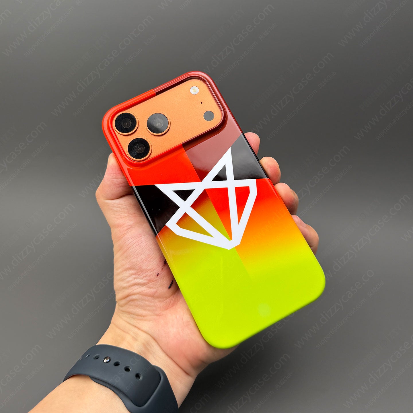 Coque de téléphone Tadej Pogacar 2024 Dual Triumph jaune et rose en jersey par DIZZY