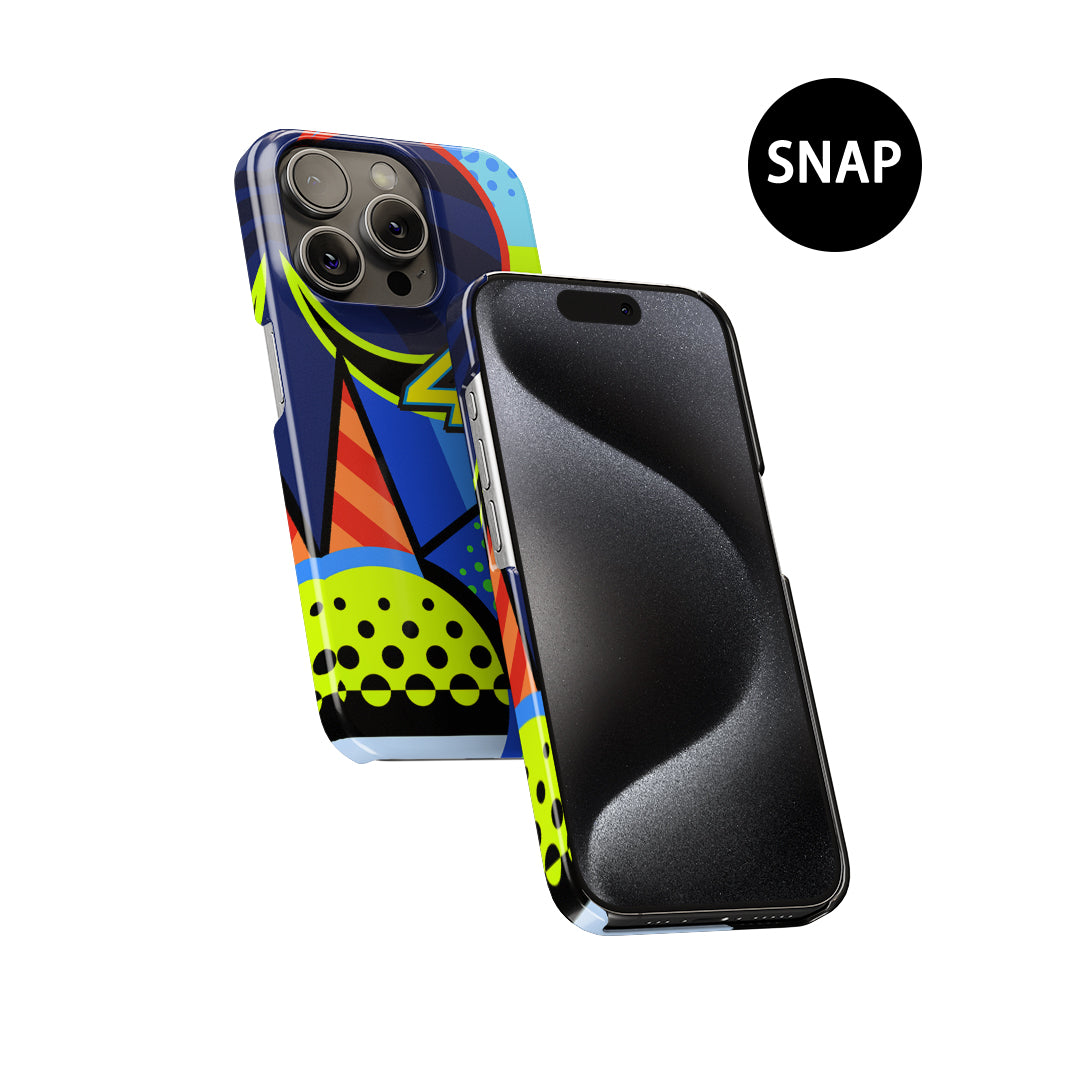 Valentino Rossi Winter Test Sepang 2020 Helmet Phone Case by DIZZY
