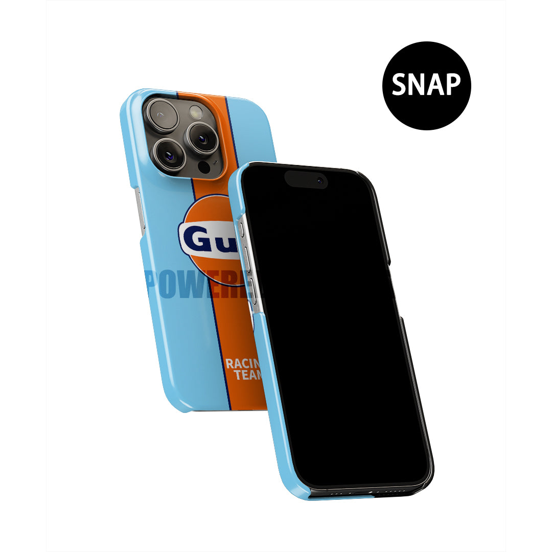 Unleash the Racing Legend: Gulf Racing Livery Phone Case