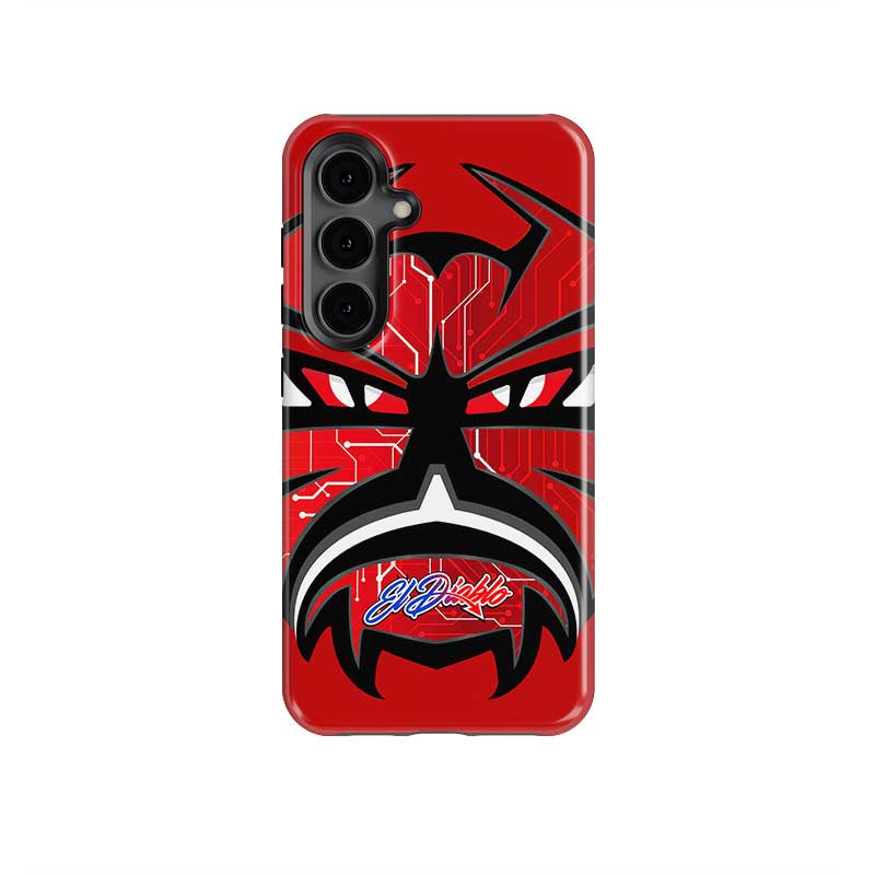 Unleash Your Racing Spirit: Fabio Quartararo Demon Helmet Livery Phone Case