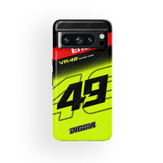 Coque de téléphone Tadej Pogacar 2024 Dual Triumph jaune et rose en jersey par DIZZY