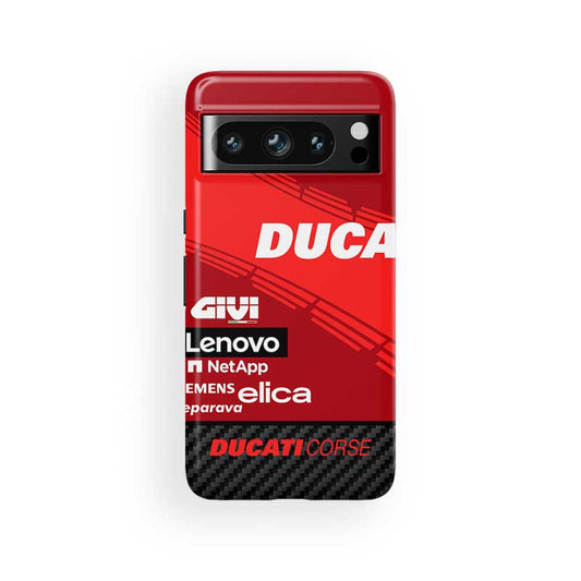 Funda para teléfono Google con librea del equipo Ducati MotoGP 2024 de DIZZY