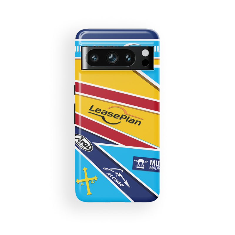 2005 Alonso World Champion Case - Google, Huawei, OnePlus