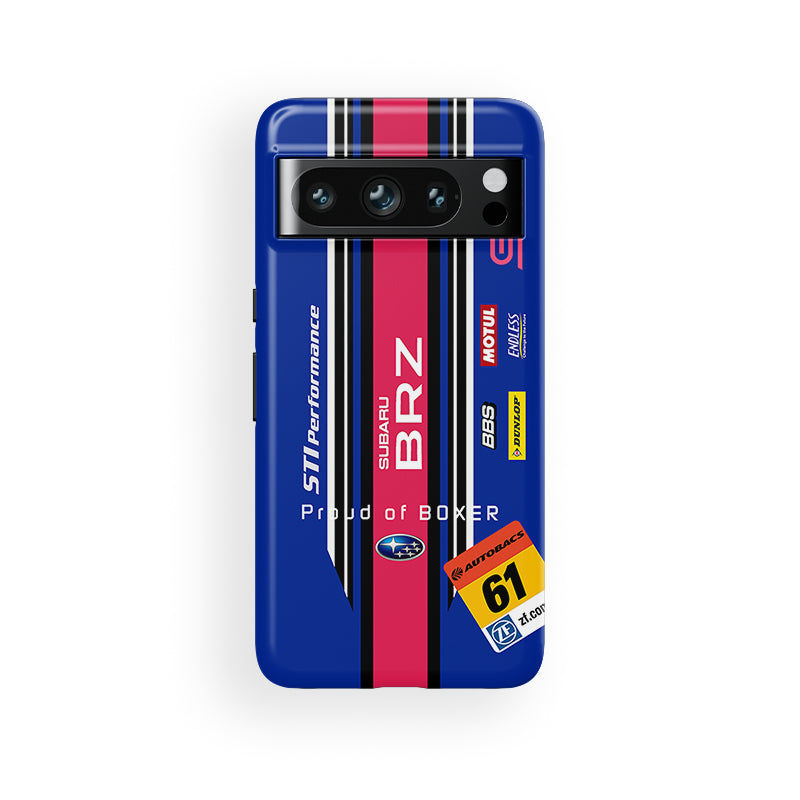 Get Ready for the Race with the SUPER GT Subaru BRZ GT300 Livery Phone Case