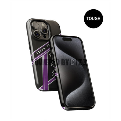 Funda para teléfono con librea con diseño de casco de Lewis Hamilton