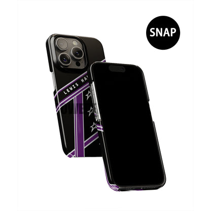 Funda para teléfono con librea con diseño de casco de Lewis Hamilton