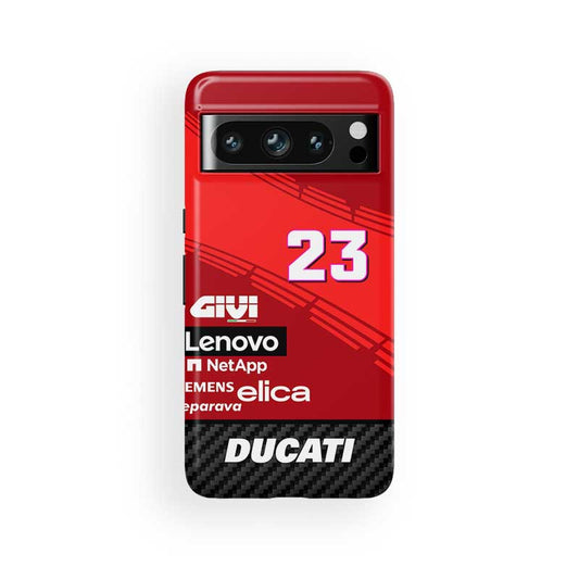 Coque Google avec livrée MotoGP Ducati Enea Bastianini #EB23 2024 par DIZZY