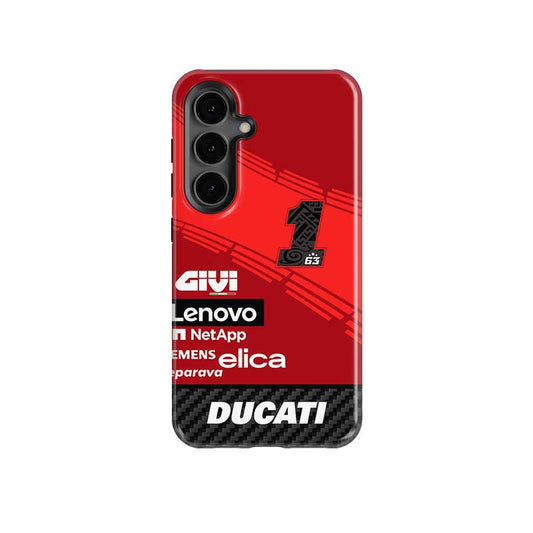 Funda para teléfono SAMSUNG con librea de MotoGP # FB1 del equipo Ducati 2024 Francesco Bagnaia de DIZZY