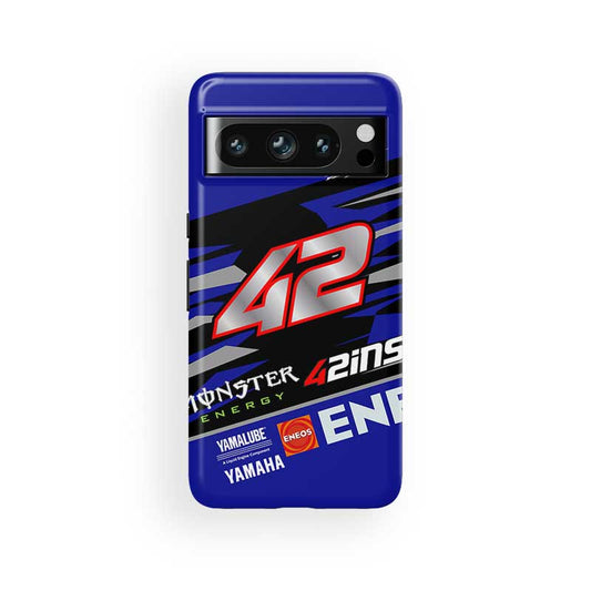 Coque de téléphone Google avec livrée Alex Rins #AR42 Yamaha MotoGP 2024 par DIZZY