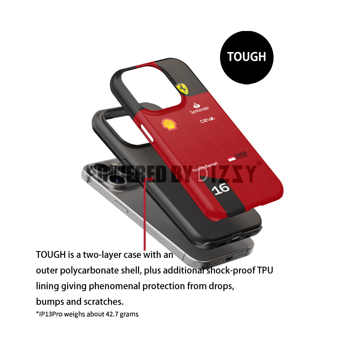 Scuderia Ferrari Charles Leclerc Phone Case: Race-Ready Protection