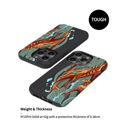 Funda para teléfono DIZZY Neon Revolution AK-47: vitalidad desatada