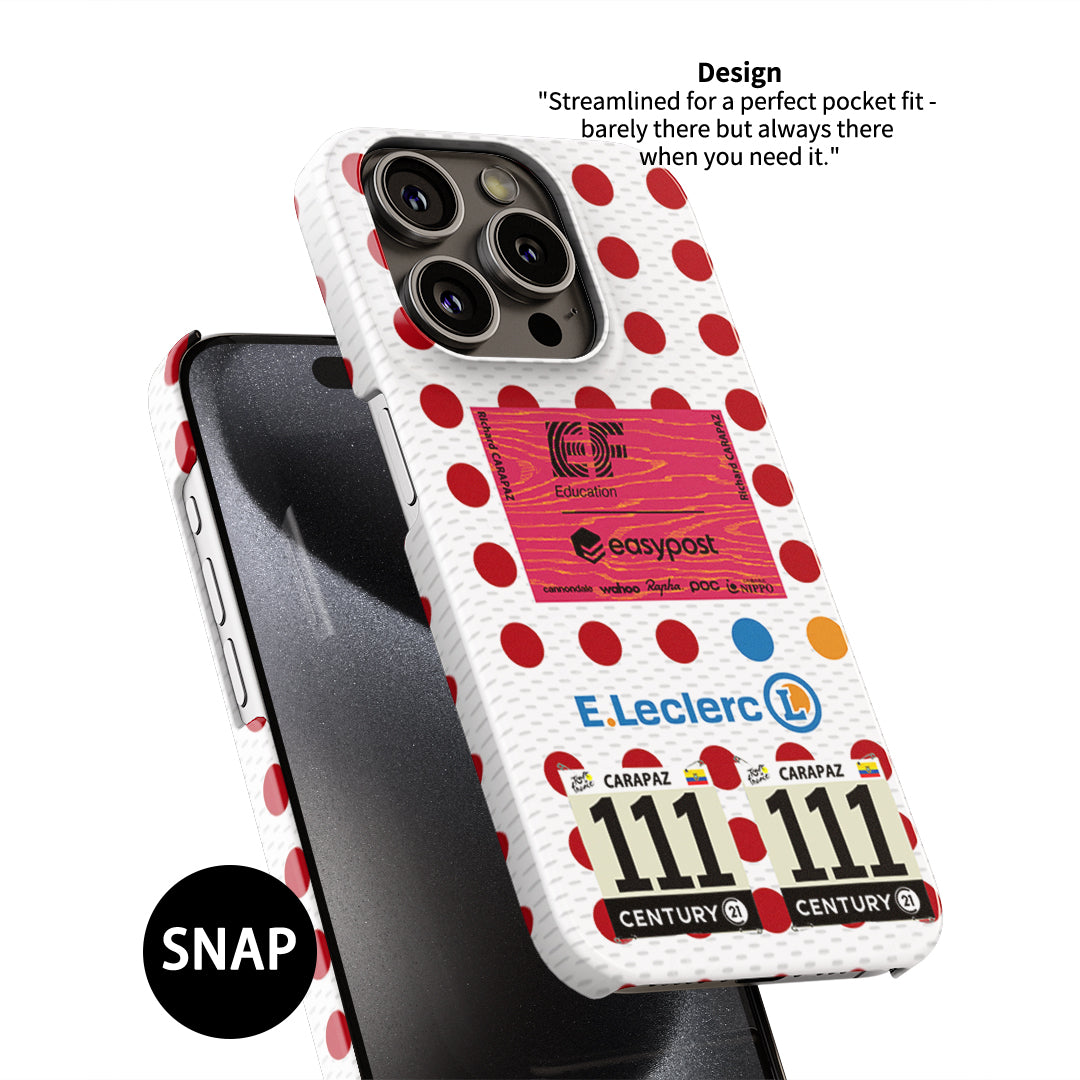 Richard Carapaz Polka Dot Jersey Phone Case: Peak Performance Protection