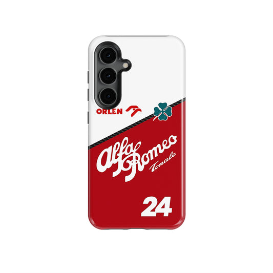 Alfa Romeo F1 Team Orlen C42 librea Guanyu Zhou SAMSUNG Funda para teléfono