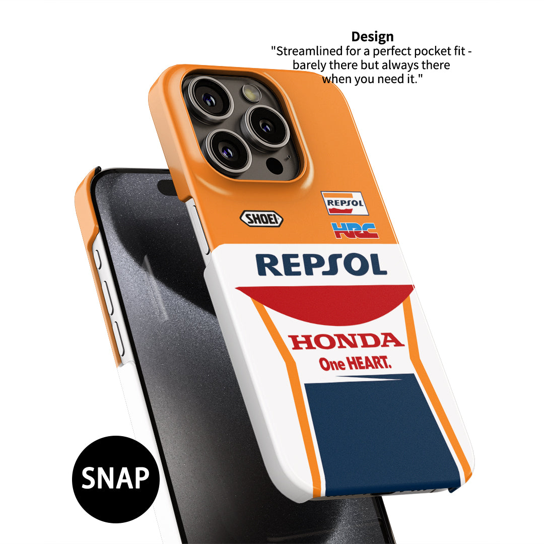 Show Off Your Racing Spirit: Marc Márquez Livery Phone Case