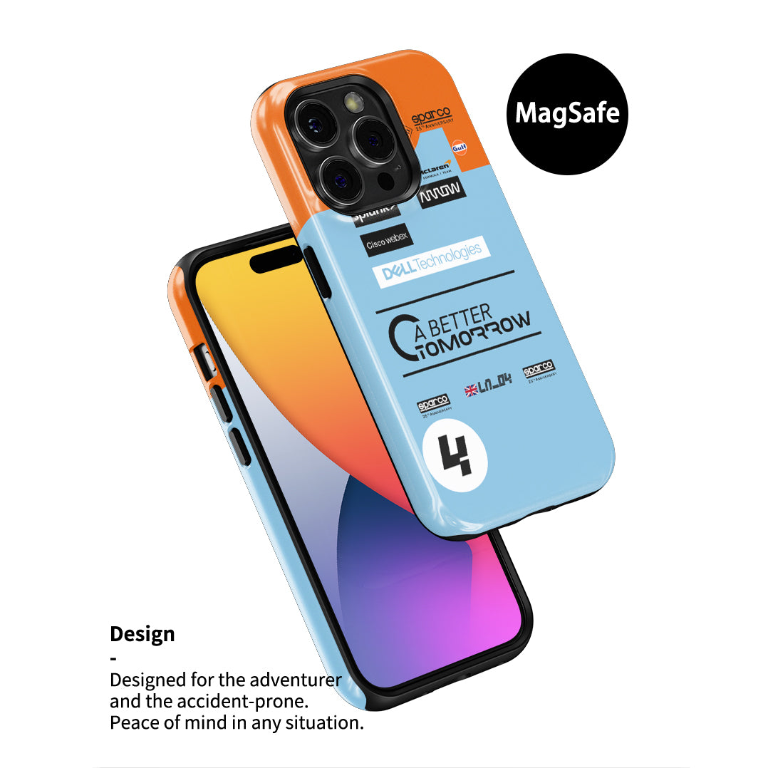 Gulf Livery Case - McLaren x Norris for Google, OnePlus, Xiaomi