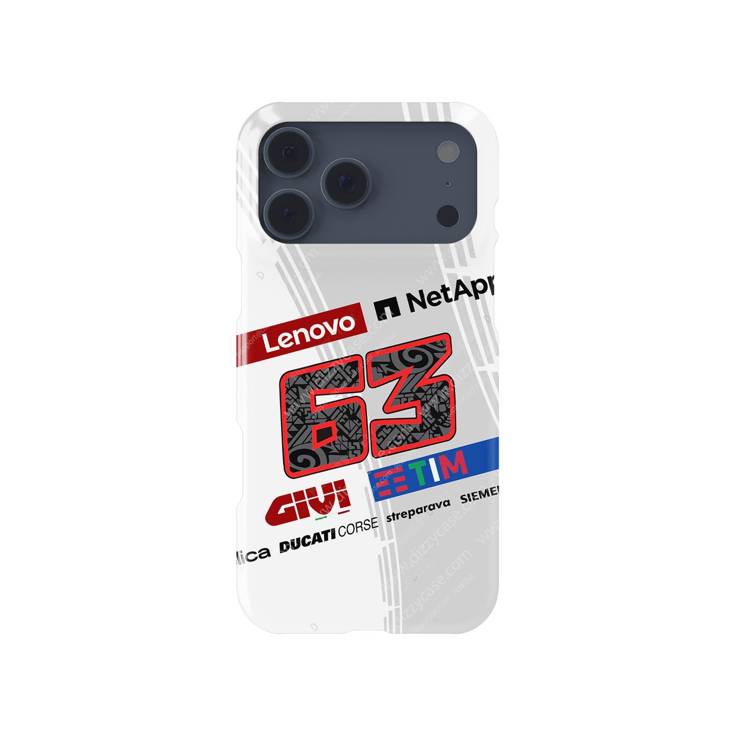 Pecco Bagnaia #63 White Winter Test Livery - iPhone Case