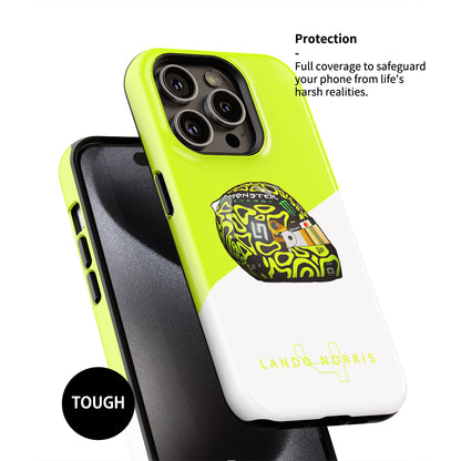 Lando Norris Las Vegas 2024 F1 Helmet iPhone Case – Exclusive for F1 Fans