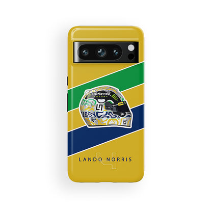 Lando Norris 2024 Monaco GP Helmet Phone Case – Compatible with Google, OnePlus, Huawei, and Xiaomi