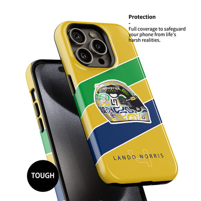 Lando Norris 2024 Monaco Grand Prix Helmet iPhone Case – F1 Fan Essential