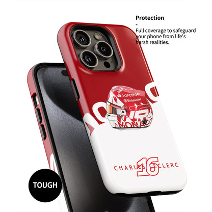 Charles Leclerc 2024 Monaco Helmet Phone Case – Ferrari Edition