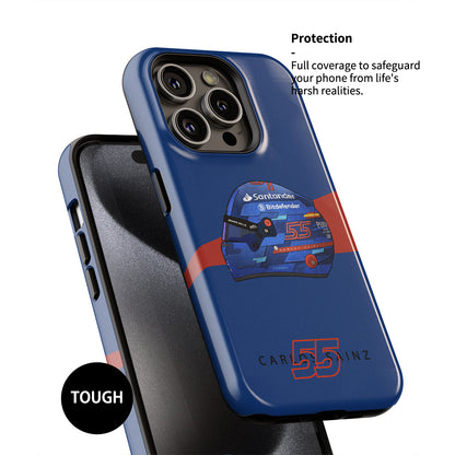 Carlos Sainz Miami 2024 F1 Helmet Case – For Google, OnePlus, Huawei, Xiaomi