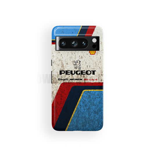 1985 Peugeot 205 T16 WRC Group B Mud livery by Google Phone Case