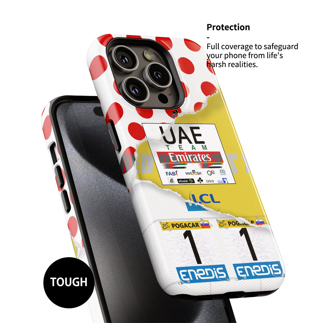 Tadej Pogačar 2021 Tour de France Phone Case: Style & Strength