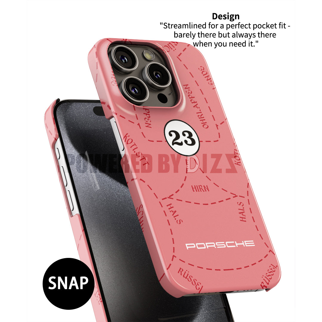 Porsche 911 RSR Pink Pig Phone Case: Iconic Motorsport Protection