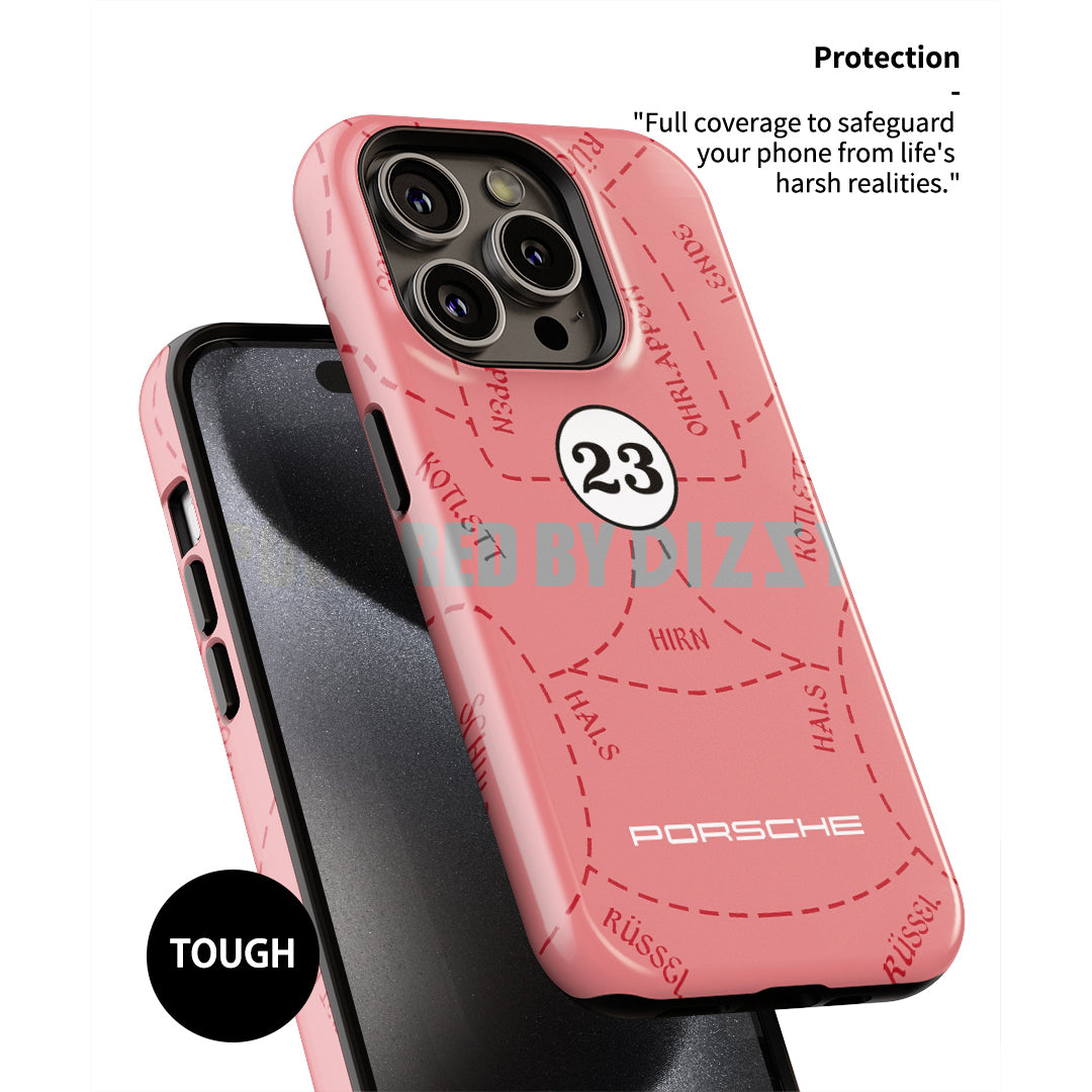 Porsche 911 RSR Pink Pig Phone Case: Iconic Motorsport Protection