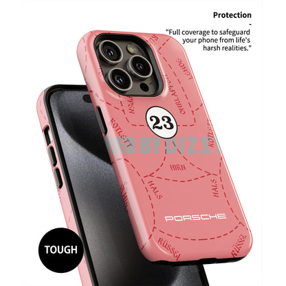 Sleek & Tough: Porsche 911 RSR Pink Pig Phone Case